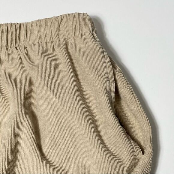 PrettyLittleThing Elastic Waist Wide Leg CorduroybPants Women's Size 10 - Picture 4 of 8